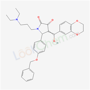 7037-59-4,{2-[4-(benzyloxy)phenyl]-1-[3-(diethylammonio)propyl]-4,5-dioxopyrrolidin-3-ylidene}(2,3-dihydro-1,4-benzodioxin-6-yl)methanolate,