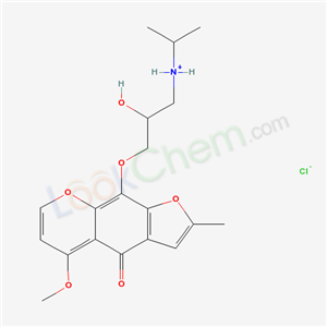 [2-hydroxy-3-(5-methoxy-2-methyl-4-oxofuro[3,2-g]chromen-9-yl)oxypropyl]-propan-2-ylazanium chloride