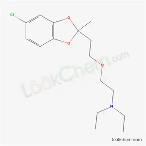 Molecular Structure of 56287-41-3 (2-[2-(5-chloro-2-methyl-1,3-benzodioxol-2-yl)ethoxy]-N,N-diethylethanamine)