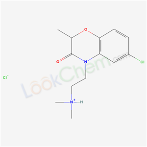 2-(6-chloro-2-methyl-3-oxo-1,4-benzoxazin-4-yl)ethyl-dimethylazaniumchloride
