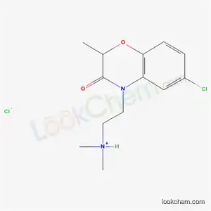 6-Chloro-4-[2-(dimethylamino)ethyl]-2-methyl-2H-1,4-benzoxazin-3(4H)-one--hydrogen chloride (1/1)
