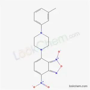 Molecular Structure of 61785-73-7 (7-[4-(3-methylphenyl)piperazin-1-yl]-4-nitro-2,1,3-benzoxadiazole 1-oxide)