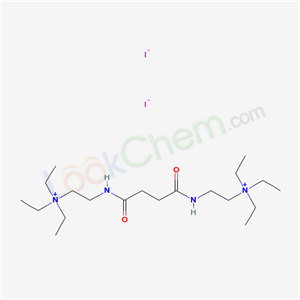 62055-18-9,Ethanaminium, 2,2-((1,4-dioxo-1,4-butanediyl)diimino)bis(N,N,N-triethyl-, diiodide,