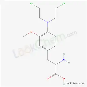 Molecular Structure of 66902-62-3 (3-[4-[Bis(2-chloroethyl)amino]-3-methoxyphenyl]-2-aminopropionic acid)