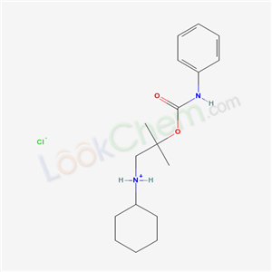 67195-93-1,N-{2-methyl-2-[(phenylcarbamoyl)oxy]propyl}cyclohexanaminium chloride,