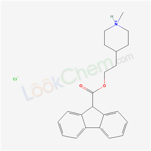 67227-24-1,4-{2-[(9H-fluoren-9-ylcarbonyl)oxy]ethyl}-1-methylpiperidinium chloride,