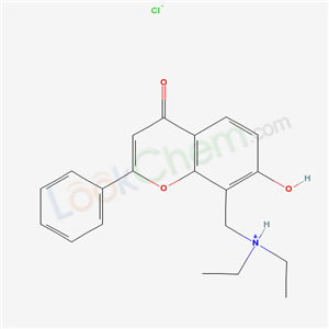 67272-20-2,N-ethyl-N-[(7-hydroxy-4-oxo-2-phenyl-4H-chromen-8-yl)methyl]ethanaminium chloride,