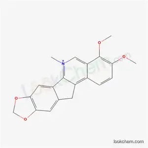 Molecular Structure of 16504-14-6 (3,4-dimethoxy-6-methyl-12H-[1,3]dioxolo[5,6]indeno[1,2-c]isoquinolin-6-ium)