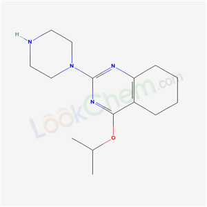 81532-71-0,2-piperazin-1-yl-4-propan-2-yloxy-5,6,7,8-tetrahydroquinazoline,