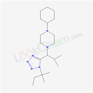 6696-50-0,1-cyclohexyl-4-{1-[1-(1,1-dimethylpropyl)-1H-tetrazol-5-yl]-2-methylpropyl}piperazine,