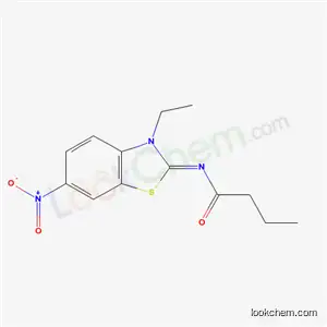 Molecular Structure of 6284-10-2 (N-[(2Z)-3-ethyl-6-nitro-1,3-benzothiazol-2(3H)-ylidene]butanamide)