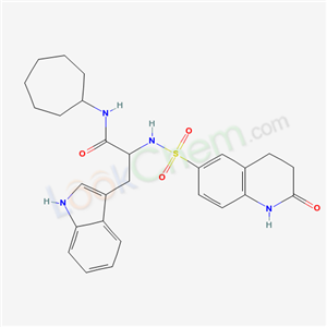 6774-50-1,N-cycloheptyl-Nalpha-[(2-oxo-1,2,3,4-tetrahydroquinolin-6-yl)sulfonyl]tryptophanamide,