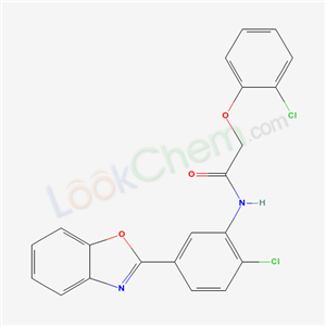 5491-85-0,N-[5-(1,3-benzoxazol-2-yl)-2-chlorophenyl]-2-(2-chlorophenoxy)acetamide,