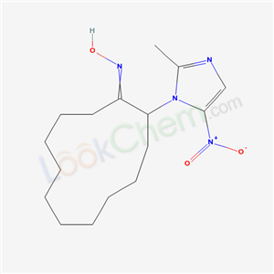 6521-43-3,2-(2-methyl-5-nitro-1H-imidazol-1-yl)cyclododecanone oxime,