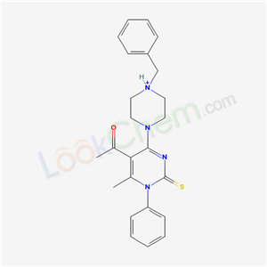 6823-17-2,4-(5-acetyl-6-methyl-1-phenyl-2-thioxo-1,2-dihydropyrimidin-4-yl)-1-benzylpiperazin-1-ium,