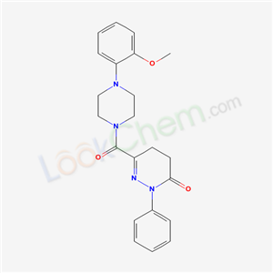 5295-06-7,6-{[4-(2-methoxyphenyl)piperazin-1-yl]carbonyl}-2-phenyl-4,5-dihydropyridazin-3(2H)-one,