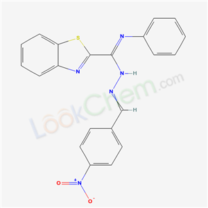 7038-33-7,N-[(4-nitrophenyl)methylideneamino]-N-phenyl-benzothiazole-2-carboximidamide,