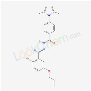 6649-94-1,N-[(2-bromo-5-prop-2-enoxy-phenyl)methylideneamino]-4-(2,5-dimethylpyrrol-1-yl)benzamide,