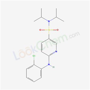 7065-79-4,6-[(2-chlorophenyl)amino]-N,N-bis(1-methylethyl)pyridine-3-sulfonamide,