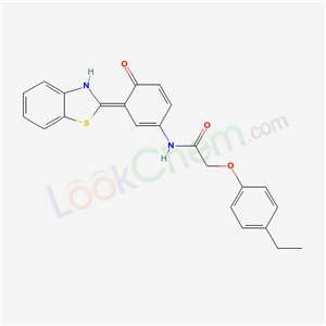 6024-16-4,N-[(3E)-3-(3H-benzothiazol-2-ylidene)-4-oxo-1-cyclohexa-1,5-dienyl]-2-(4-ethylphenoxy)acetamide,