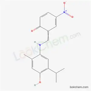 Molecular Structure of 6275-58-7 (6-({[4-hydroxy-2-methyl-5-(1-methylethyl)phenyl]amino}methylidene)-4-nitrocyclohexa-2,4-dien-1-one)