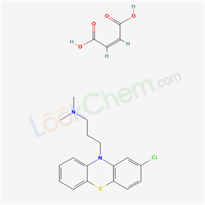 but-2-enedioic acid; 3-(2-chlorophenothiazin-10-yl)-N,N-dimethyl-propan-1-amine cas  16639-82-0