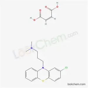 Molecular Structure of 16639-82-0 (3-(2-chloro-10H-phenothiazin-10-yl)-N,N-dimethylpropan-1-amine (2Z)-but-2-enedioate)