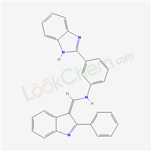 92574-24-8,3-(1H-benzimidazol-2-yl)-N-[(Z)-(2-phenyl-3H-indol-3-ylidene)methyl]aniline,