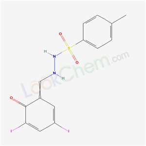 88848-00-4,N-[(3,5-diiodo-6-oxo-1-cyclohexa-2,4-dienylidene)methyl]-4-methyl-benzenesulfonohydrazide,
