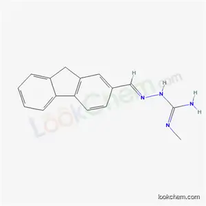 Molecular Structure of 77476-03-0 (Hydrazinecarboximidamide, 2-(9H-fluoren-2-ylmethylene)-N-methyl-, monohydrochloride)