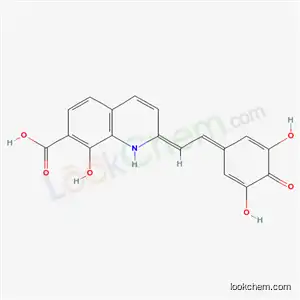 Molecular Structure of 210890-96-3 ((E)-8-Hydroxy-2-[2-(3,4,5-trihydroxyphenyl)ethenyl]-7-quinolinecarboxylic acid sodium salt)