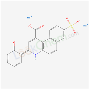 Disodium 3-(2-hydroxyphenyl)-8-sulphonatobenzo(f)quinoline-1-carboxylate
