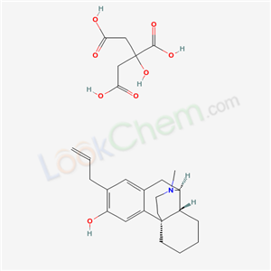 63743-75-9,17-methyl-2-prop-2-en-1-ylmorphinan-3-ol 2-hydroxypropane-1,2,3-tricarboxylate (salt),