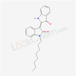 87496-48-8,N(1')-octadecylindirubin,2H-Indol-2-one,3-(1,3-dihydro-3-oxo-2H-indol-2-ylidene)-1,3-dihydro-1-octyl;N(1')-Octadecylindirubin;