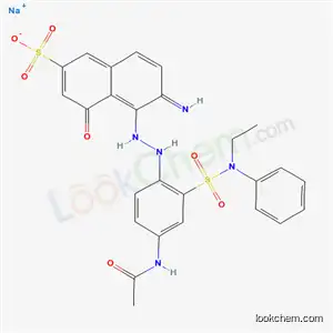 Molecular Structure of 6360-10-7 (2-Naphthalenesulfonic acid, 5-[[4-(acetylamino)-2-[(ethylphenylamino) sulfonyl]phenyl]azo]-6-amino-4-hydroxy -, monosodium salt)