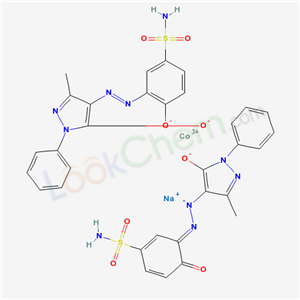 Cobaltate(1-), bis(3-(4,5-dihydro-3-methyl-5-oxo-1-phenyl-1H-pyrazol-4-yl)azo)-4-hydroxybenzenesulfonamidato(2-))-, sodium