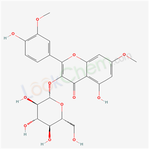 5-hydroxy-2-(4-hydroxy-3-methoxyphenyl)-7-methoxy-4-oxo-4H-chromen-3-yl beta-D-glucopyranoside