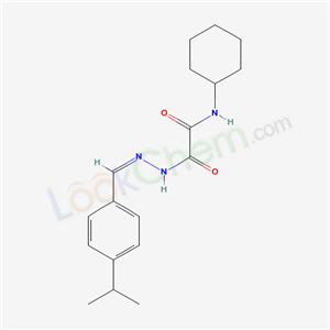 5379-38-4,N-cyclohexyl-2-[(2E)-2-{[4-(1-methylethyl)phenyl]methylidene}hydrazino]-2-oxoacetamide,