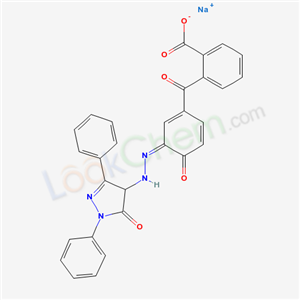 85135-97-3,Sodium 2-(3-((4,5-dihydro-5-oxo-1,3-diphenyl-1H-pyrazol-4-yl)azo)-4-hydroxybenzoyl)benzoate,