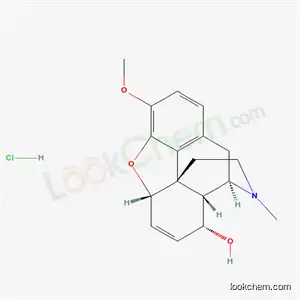 Molecular Structure of 63732-62-7 ((5alpha,8alpha)-3-methoxy-17-methyl-6,7-didehydro-4,5-epoxymorphinan-8-ol hydrochloride)