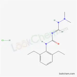 Molecular Structure of 65009-07-6 ((1Z)-3-(2,6-diethylphenyl)-1-[(2,2-dimethylhydrazinyl)methylidene]urea hydrochloride)