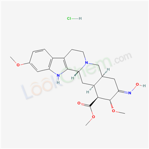 73840-31-0,methyl (3beta,16beta,17alpha,18Z,20alpha)-18-(hydroxyimino)-11,17-dimethoxyyohimban-16-carboxylate hydrochloride,