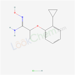 81721-05-3,Propanimidamide, 2-(2-cyclopropylphenoxy)-N-hydroxy-, monohydrochloride,
