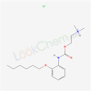 2-[(2-hexoxyphenyl)carbamoyloxy]ethyl-dimethylazanium chloride