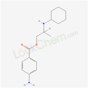 69781-59-5,2-Cyclohexylaminopropyl=p-aminobenzoate,