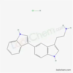 Molecular Structure of 70753-13-8 (2-[5-(1H-indol-3-yl)-1H-indol-3-yl]ethanamine hydrochloride)