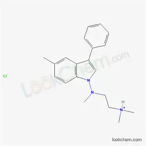 Molecular Structure of 74764-93-5 (N,N-dimethyl-2-[methyl(5-methyl-3-phenyl-1H-indol-1-yl)amino]ethanaminium chloride)