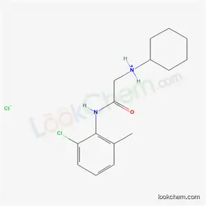 Molecular Structure of 77966-40-6 (N-{2-[(2-chloro-6-methylphenyl)amino]-2-oxoethyl}cyclohexanaminium chloride)