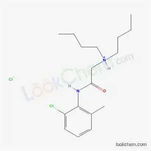 Molecular Structure of 77966-42-8 (N-butyl-N-{2-[(2-chloro-6-methylphenyl)amino]-2-oxoethyl}butan-1-aminium chloride)