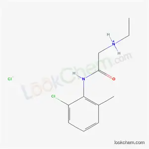 Molecular Structure of 77966-59-7 (2-[(2-chloro-6-methylphenyl)amino]-N-ethyl-2-oxoethanaminium chloride)